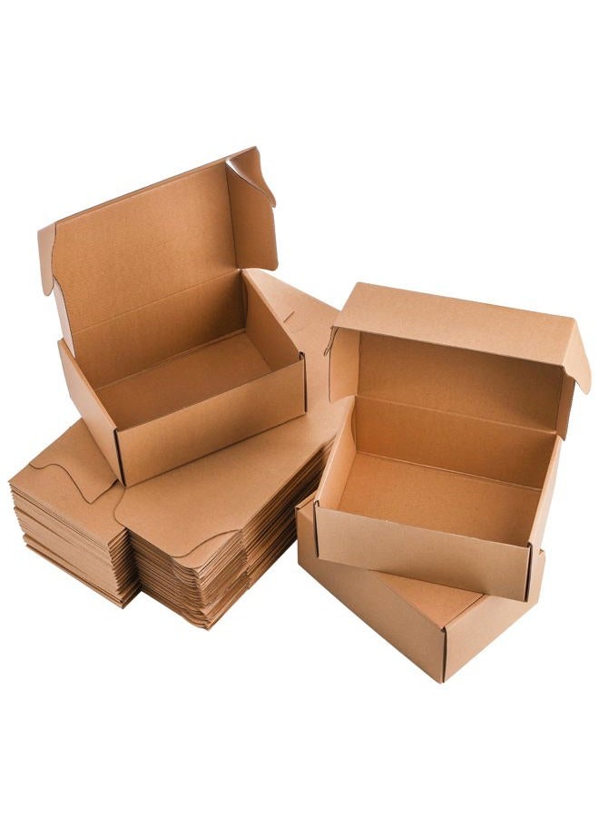 Cedilis 25 Pack 9x6x4 Inches Shipping Boxes, Small Corrugated Cardboard Box, Brown Cardboard Mailing Boxes, Thick Corrugated Mailer Boxes for Shipping Packing Small Business, Recyclable - Image 3