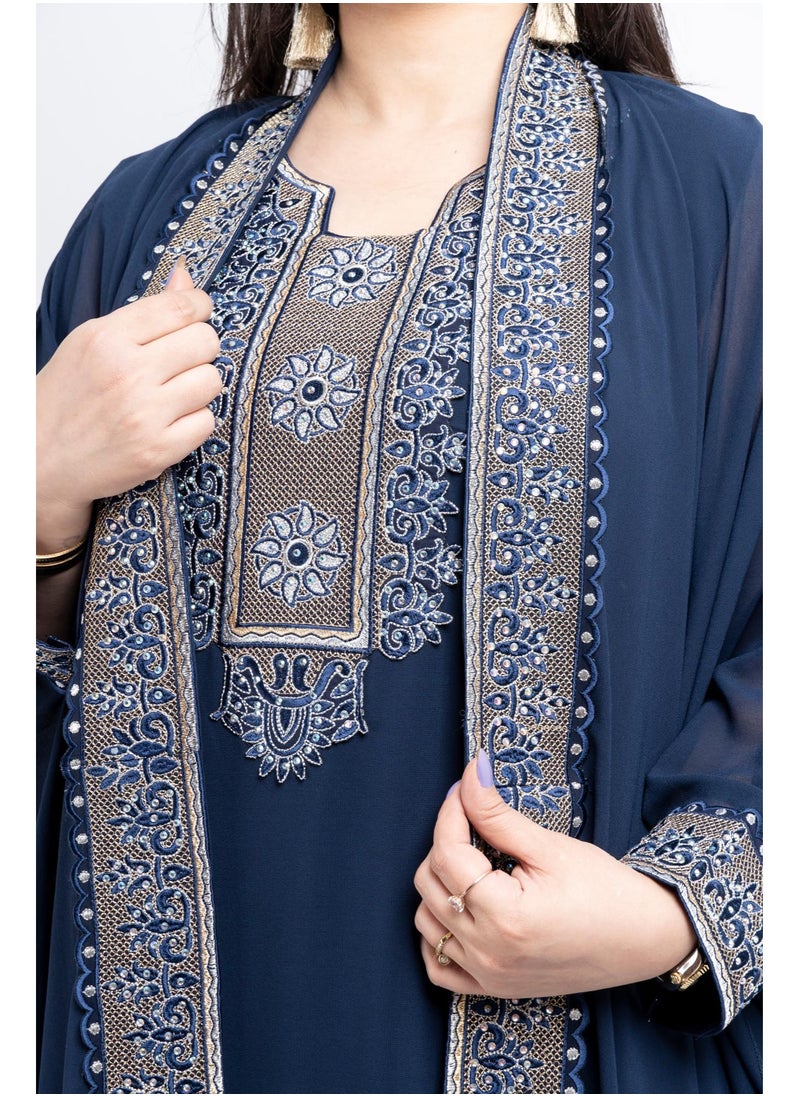 Zainah - Jalabiya  Traditional Arabian Kaftan Wedding and Party Dress. - Image 1