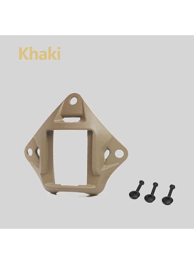 Khaki Lightweight Aluminum Helmet Mount for Night Vision Goggles and GoPro - Image 1