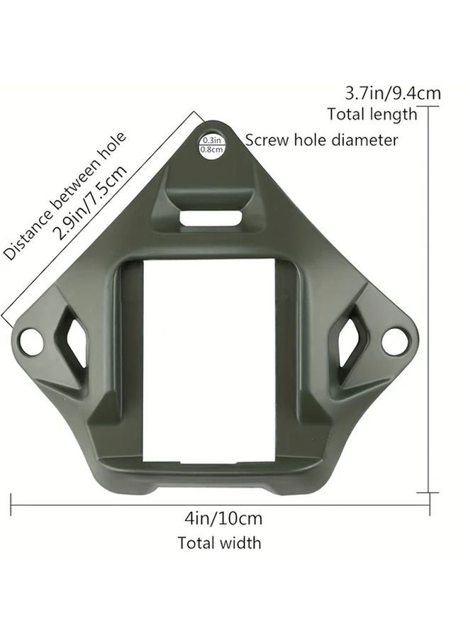 Khaki Lightweight Aluminum Helmet Mount for Night Vision Goggles and GoPro - Image 4