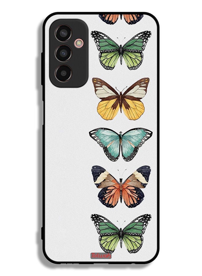 Tolwak Samsung Galaxy M13 Protective Case Cover Four Butterflies - Image 2