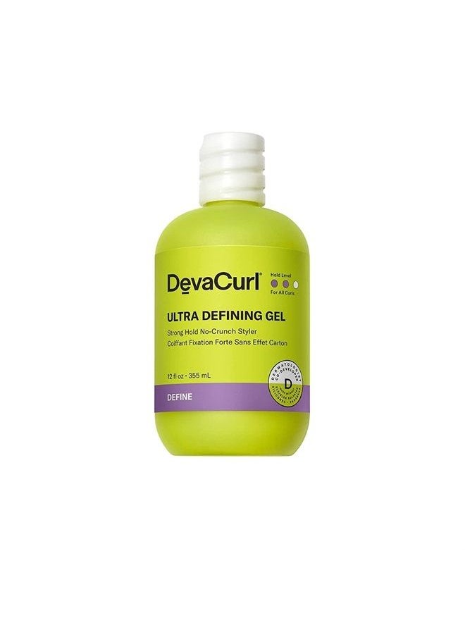 DevaCurl Ultra Defining Gel Strong Hold No-Crunch Styler, Bright Breeze, 12 fl. oz.  - Image 1