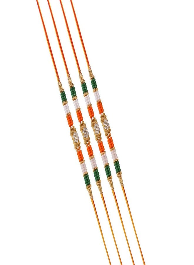 Suninow Designer Independence Day Rakhi(Pack of 4)