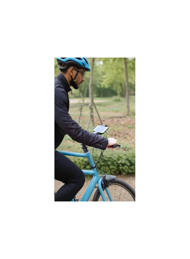 Green Tiger Secure Bike Phone Mount - Universal 360° Handlebar Cell Holder, for Cyclists & Motorcyclists, Stay Connected on Every Ride - Image 3