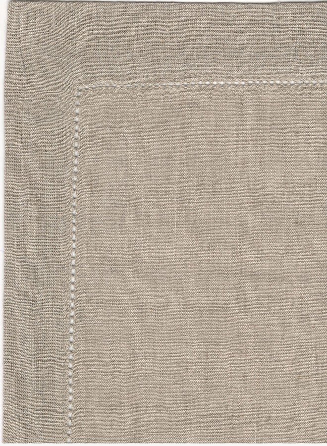Cotton Craft Genuine Linen Napkins - Set of 12 Cloth Napkins with Hemstitch Detail - Hand Crafted Pure Luxury Linen Reusable Lunch Dinner Napkin - Fall Summer Holiday Table - Large 18x18 Natural - COTTON CRAFT - Image 2