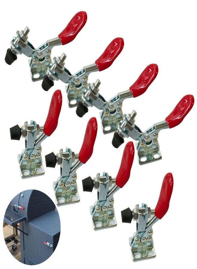 MIKMAYTOO Small Quick Release Horizontal Toggle Clamp 201A Hand Tool 60 lbs / 27kg (201-8PACK) - Image 1