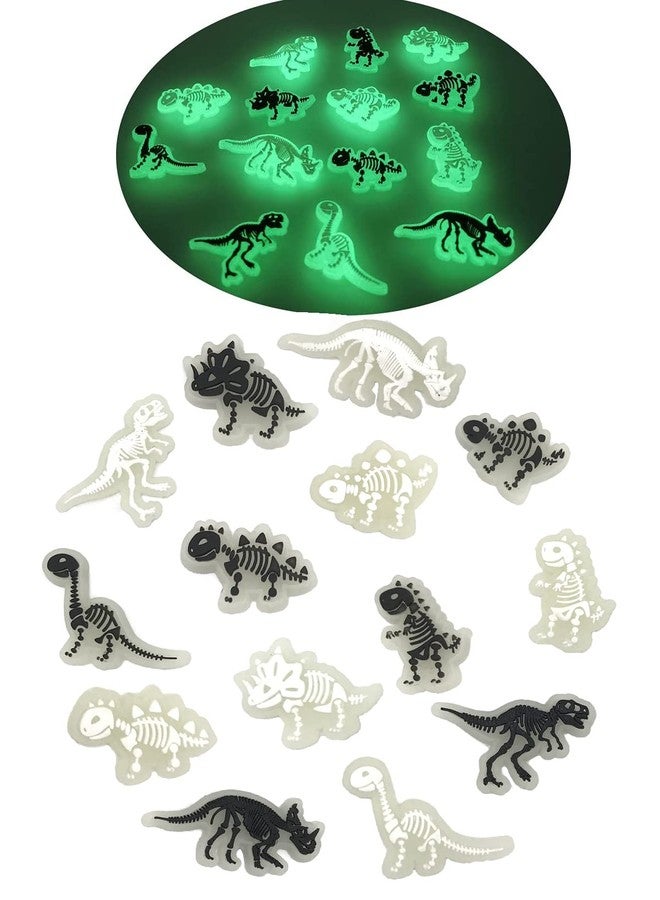 pequano 14PCS luminous Dinosaur Charms Decoration for Shoe,charms for boys Decoration for Bag,Bracelets Dinosaurs Themed Party Favor - Image 1