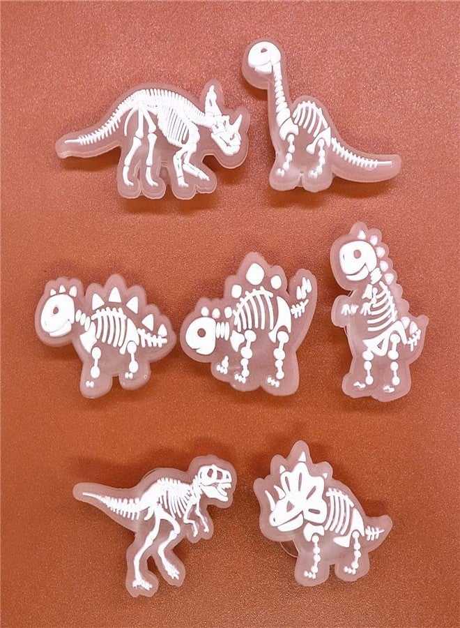 pequano 14PCS luminous Dinosaur Charms Decoration for Shoe,charms for boys Decoration for Bag,Bracelets Dinosaurs Themed Party Favor - Image 4