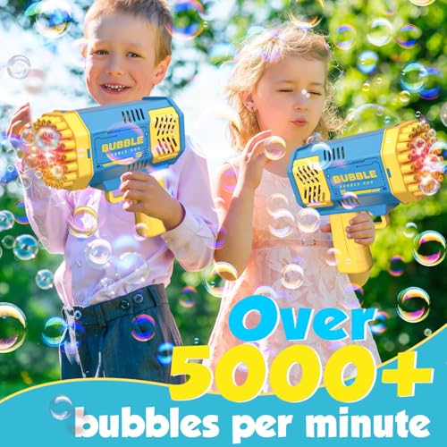 JONEG Toys for 38 Year Old Boys Girls Bubble Machine for Kids with Bubble Solution Gifts for 3 4 5 6 7 8 Years Old Boy Birthday Toy for Kid Toddlers Ages 46 Outdoor Wedding Bubbles Blower Maker - Image 5