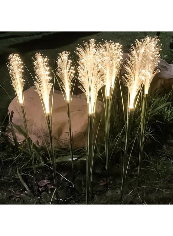 Solar Reeds Fiber Optic Garden Lights, 8 Color Changing LED Outdoor Decorative Pathway Stake Lamps, 2-Pack - Image 4