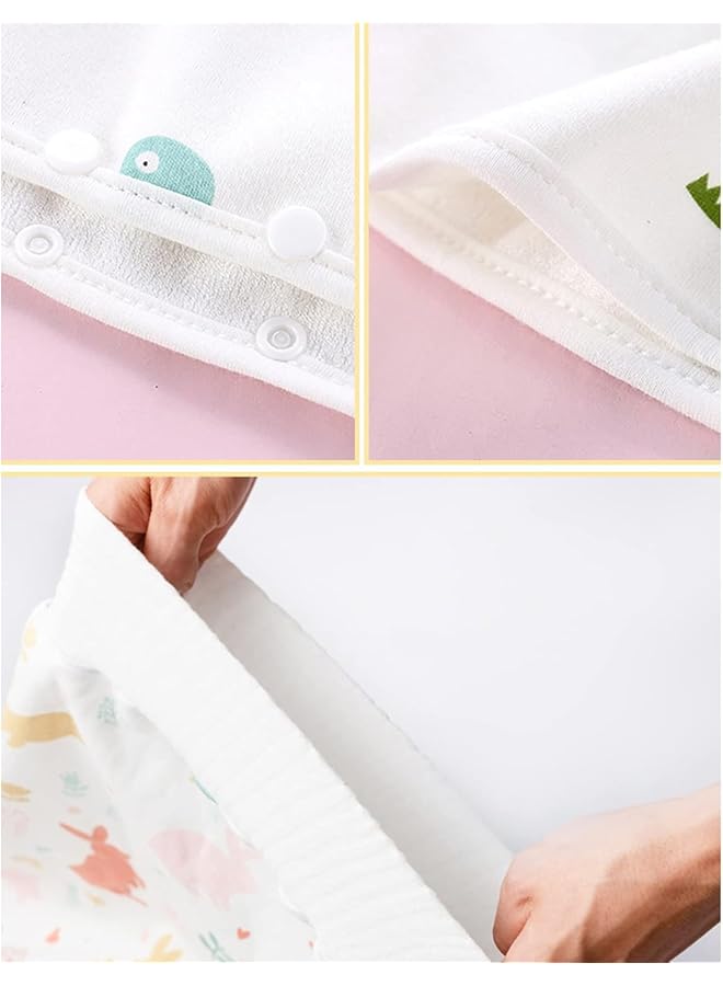 أكس سبرينج تنورة حفاضات الأطفال، قطعتان، سراويل تدريب مريحة وجيدة التهوية، غطاء حفاضات للأطفال مقاوم للماء، تنورة حفاضات قطنية قصيرة، ملابس مضادة للبلل في الفراش، تنورة حفاضات قابلة للغسل للأطفال الأولاد والبنات - Image 5