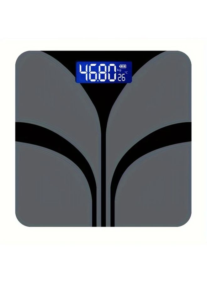 Black Bathroom Scale With LED Display For Weight And Temperature - Image 4