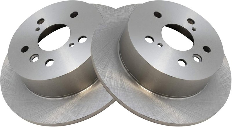 TRQ Rear Brake Rotor Set Solid Compatible with 2013-2018 Lexus ES300h ES350 2013-2018 Toyota Avalon 2012-2017 Camry - Image 3