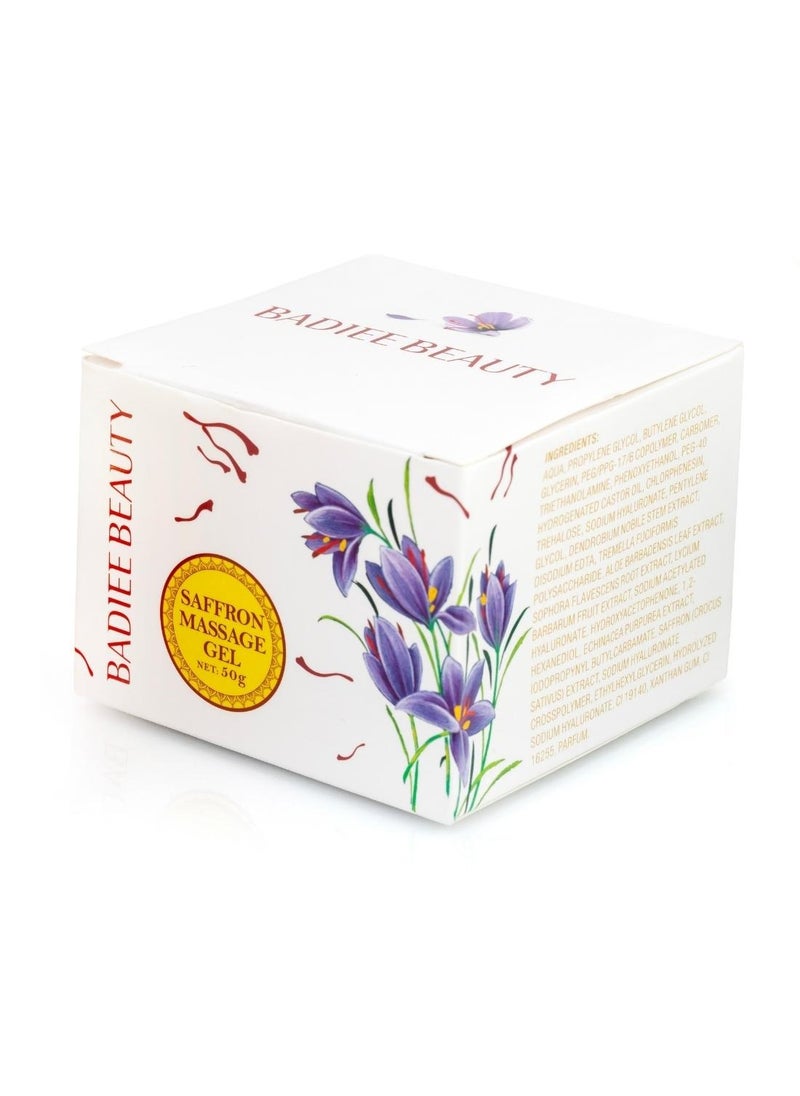 BADIEE BEAUTY Badiee Beauty Saffron Massage Gel, Deeply Nourish and Repair Your Skin, with Saffron Extract, Brighten the Skin and Make it Clear and Soft 50 g  - Image 4