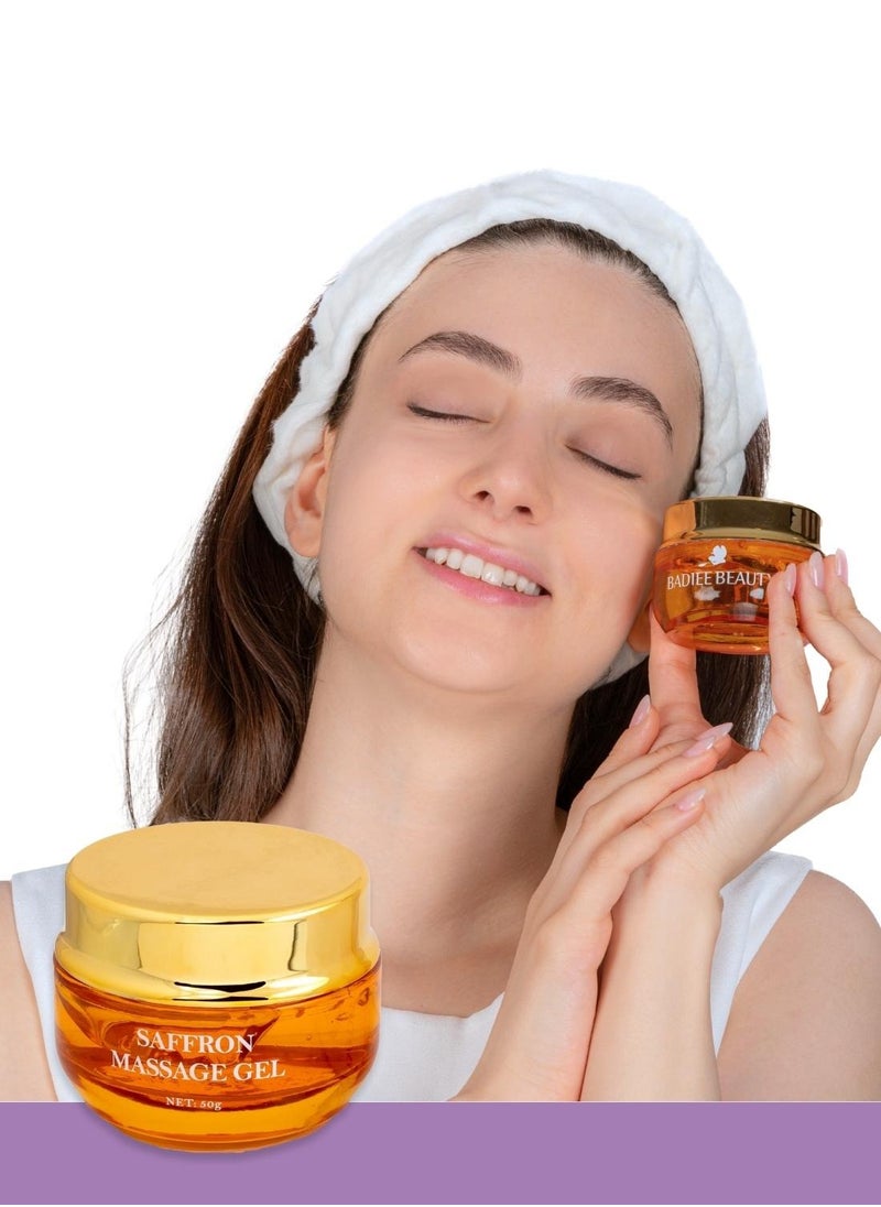 BADIEE BEAUTY Badiee Beauty Saffron Massage Gel, Deeply Nourish and Repair Your Skin, with Saffron Extract, Brighten the Skin and Make it Clear and Soft 50 g  - Image 1