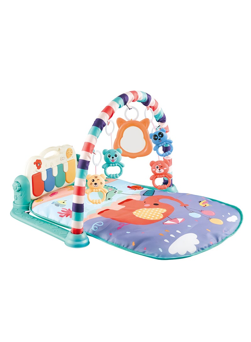 Factory Price Monkey Hat Pedal Piano Activity Baby Gyms And Playmats with Hanging Toys - Image 1