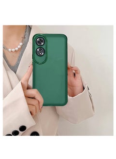 Wtech Soft Transparent TPU Silicone Ultra Thin Phone Stylish Electroplated Camera Border Case Cover For Oppo A60 4G 2024 Dark Green  - Image 5