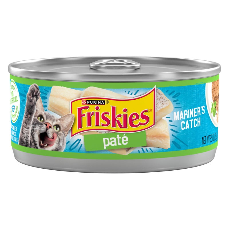 Friskies Purina Friskies Wet Cat Food Pate, Mariner’s Catch - (Pack of 24) 5.5 oz. Cans - Image 1