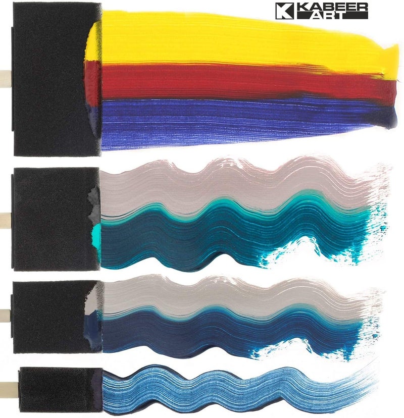 Kabeer Art Black Dabber Candy Painting Sponge Set of 5 Pc for Calligraphy Writing, Mod Podge Applicator and Various Other Purpose - Image 3