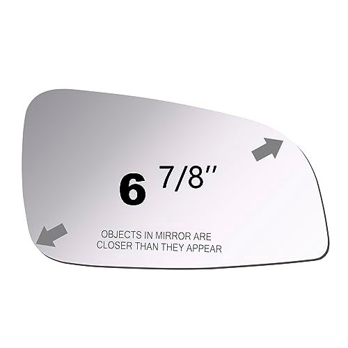 ReYee Mirror Glass fit for 2008-2012 Chevrolet Malibu LS, LT 2007-2009 Saturn Aura Passenger Right Side Mirror Glass RH No Backing Plate Convex Including Adhesive - Image 2