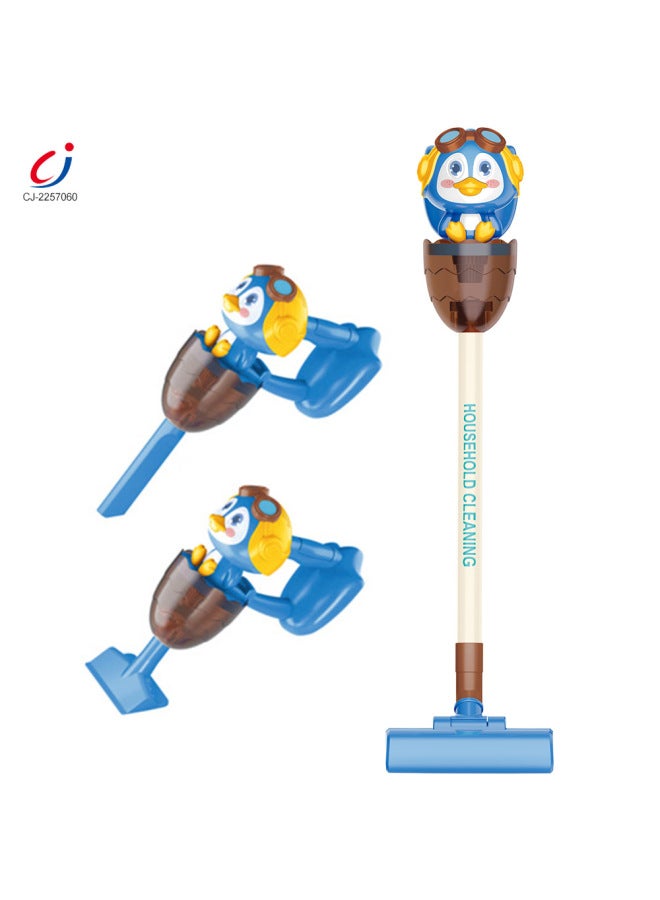 Cartoon Penguin Vacuum Cleaner Light Music Sealed Box Children Play House Cleaning Simulation Electric Vacuum Cleaner Toy-Specifications:CJ-2257060 Cartoon Penguin Vacuum Cleaner  - Image 3