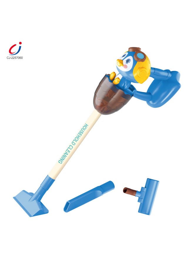 Cartoon Penguin Vacuum Cleaner Light Music Sealed Box Children Play House Cleaning Simulation Electric Vacuum Cleaner Toy-Specifications:CJ-2257060 Cartoon Penguin Vacuum Cleaner  - Image 2