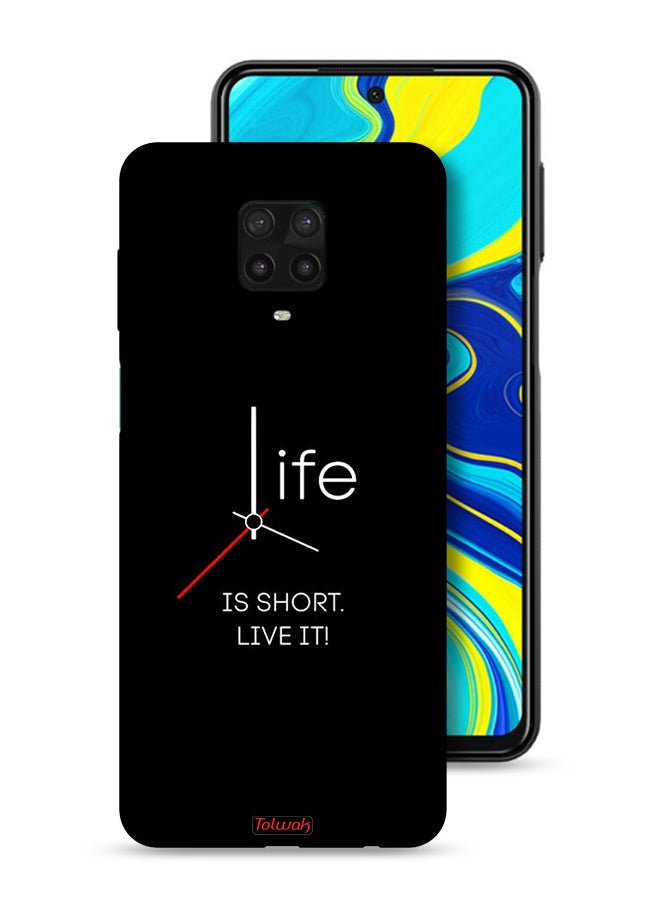 Tolwak جراب حماية لهاتف Xiaomi Redmi Note 9 Pro الحياة قصيرة  - Image 1