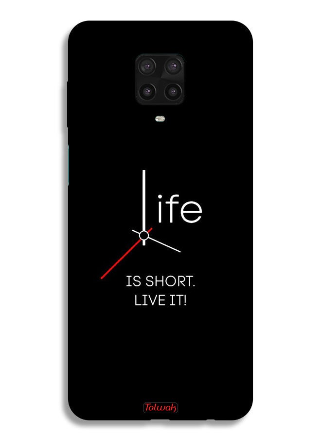 Tolwak جراب حماية لهاتف Xiaomi Redmi Note 9 Pro الحياة قصيرة  - Image 2