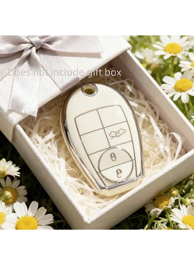 غطاء مفتاح أبيض لسيارات دودج رام 1500 2500 3500 كرايسلر جيب للتحكم عن بعد بدون مفتاح - Image 5
