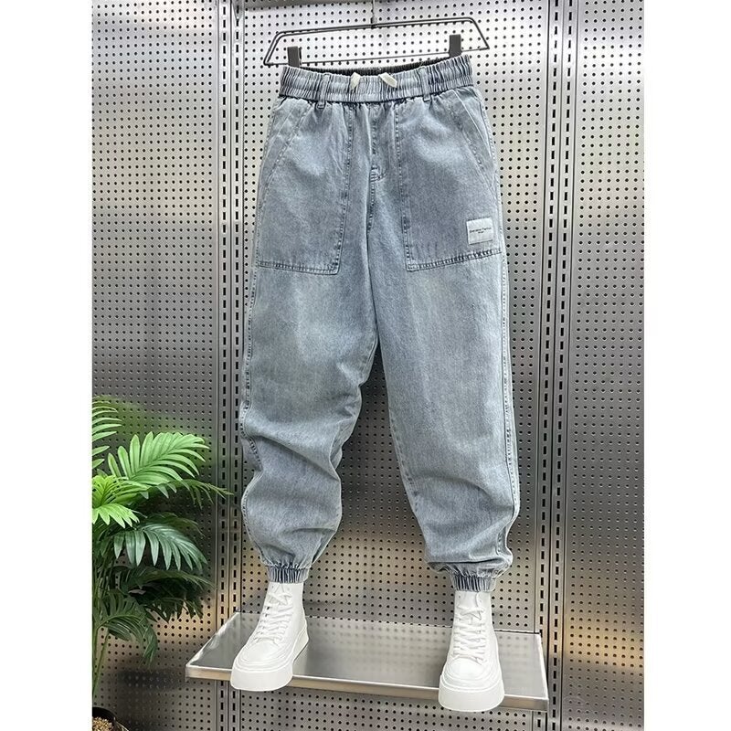 Unisex Classic Denim Jeans Loose Fit Daily Outdoor Wear - Image 3