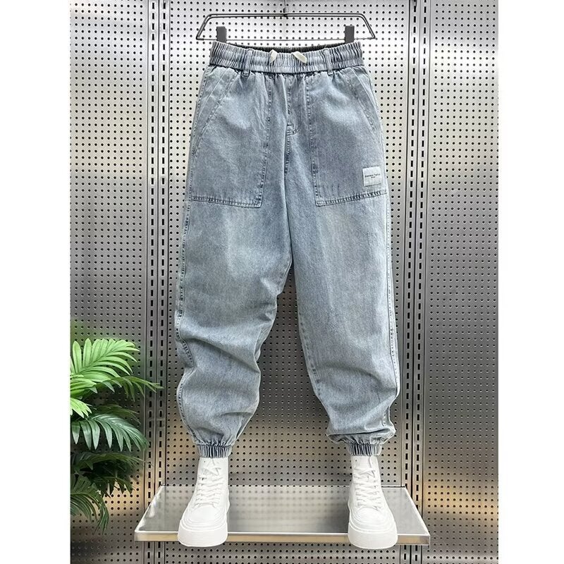 Unisex Classic Denim Jeans Loose Fit Daily Outdoor Wear - Image 2