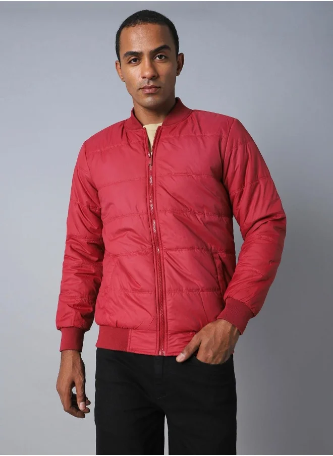 هاي ستار Men Maroon Jackets