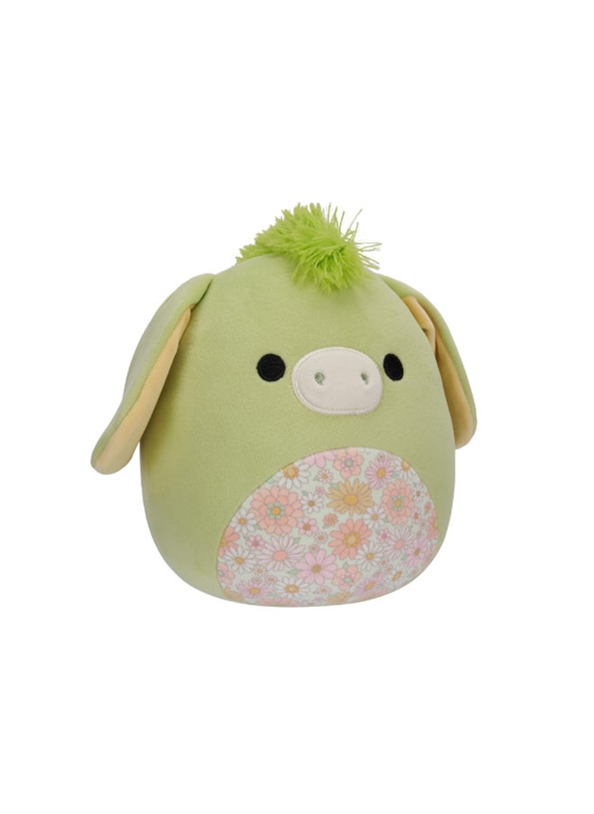 Squishmallows 7.5 inch Little Plush Juniper the Green Donkey with Floral Belly Officially Licensed Kellytoy Plush Toy Colorful Soft Gift for Kids Girls & Boys Washable Squishy Stuff Toy Multicolor All Age  - Image 2