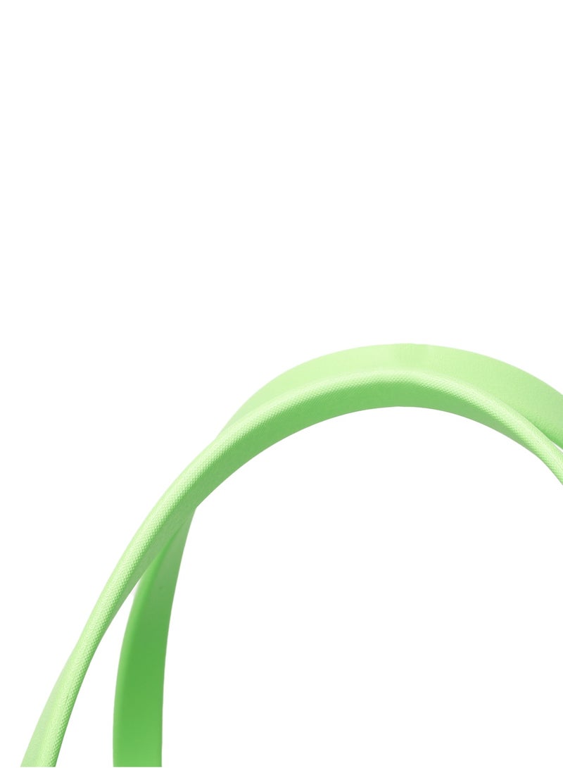 EVA Rubber Beach Tote Bag with 5 Summer Charms | Waterproof, Durable & Easy-to-Clean | Spacious Summer Beach Bag for Women & Family | (Green - Medium) - Image 4