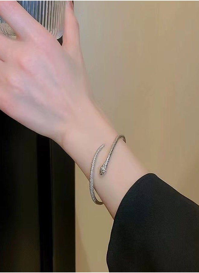 Generic - Classic Snake Open Bracelet, Women's New Style Bracelet, Light Luxury, Unique Design, High Quality And Elegance - Image 1