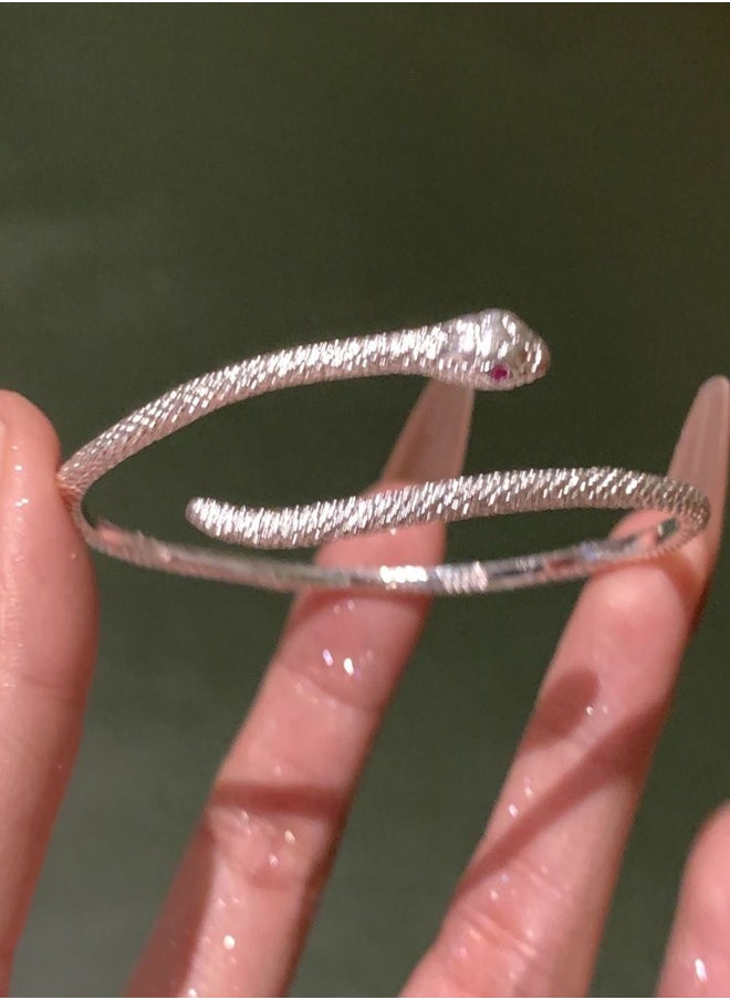 Generic - Classic Snake Open Bracelet, Women's New Style Bracelet, Light Luxury, Unique Design, High Quality And Elegance - Image 1