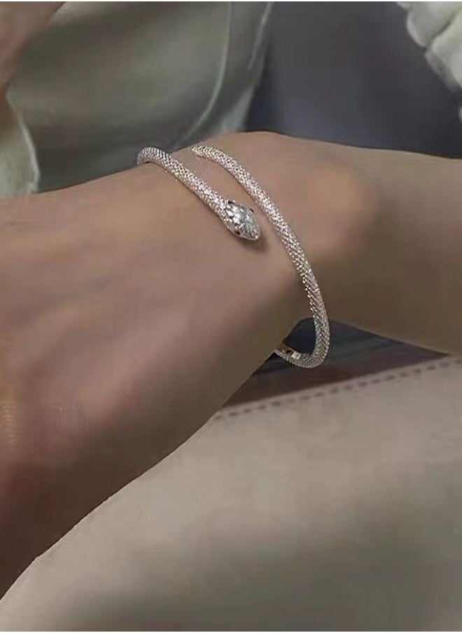 Generic - Classic Snake Open Bracelet, Women's New Style Bracelet, Light Luxury, Unique Design, High Quality And Elegance - Image 1