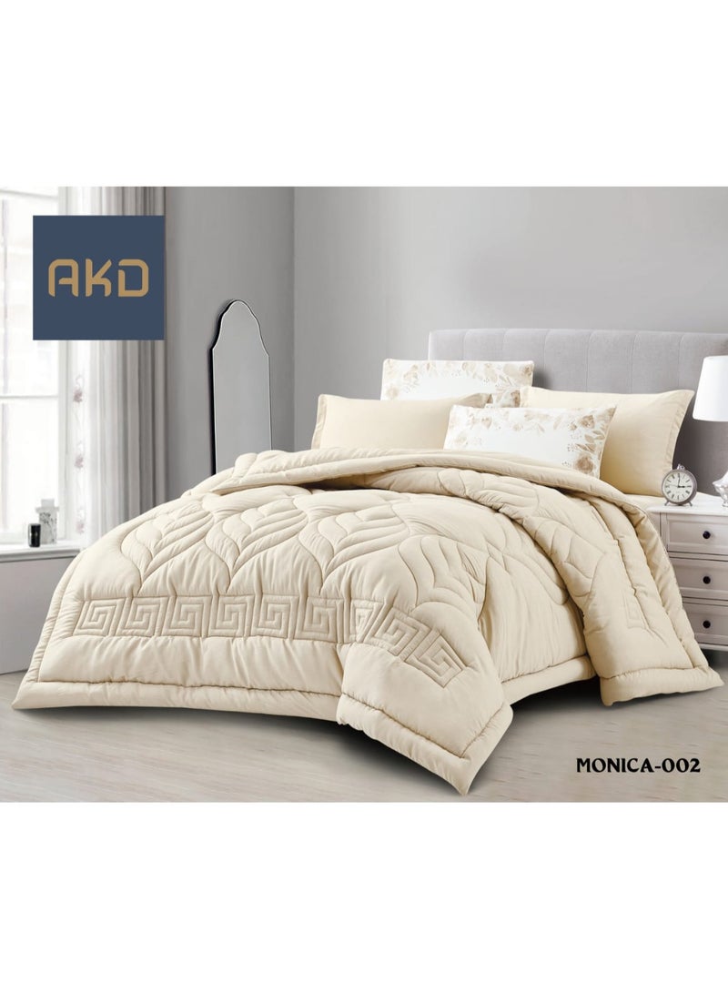 Double-sided comforter set, consisting of 6 microfiber pieces, size 220*240 cm