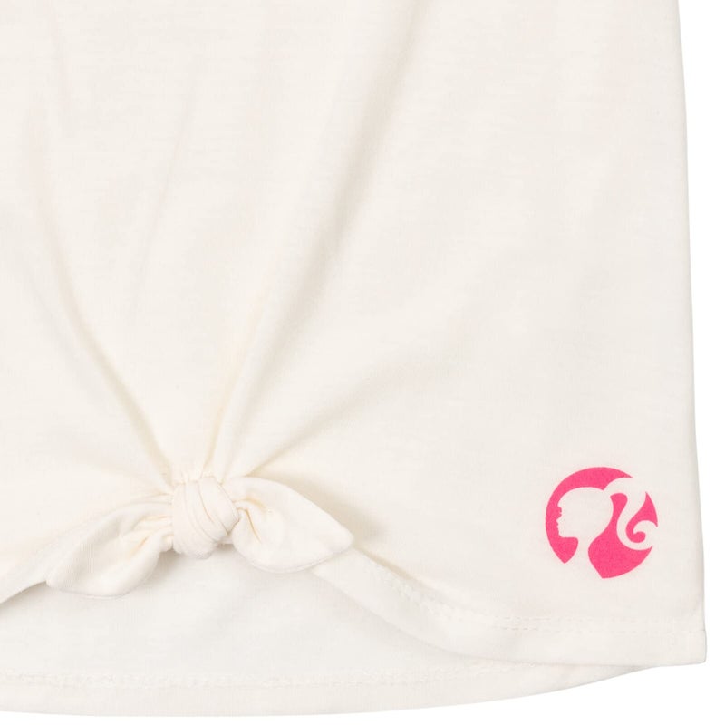 Barbie Big Girls Graphic T-Shirt and Shorts Outfit Set Pink/White 10-12 - Image 5