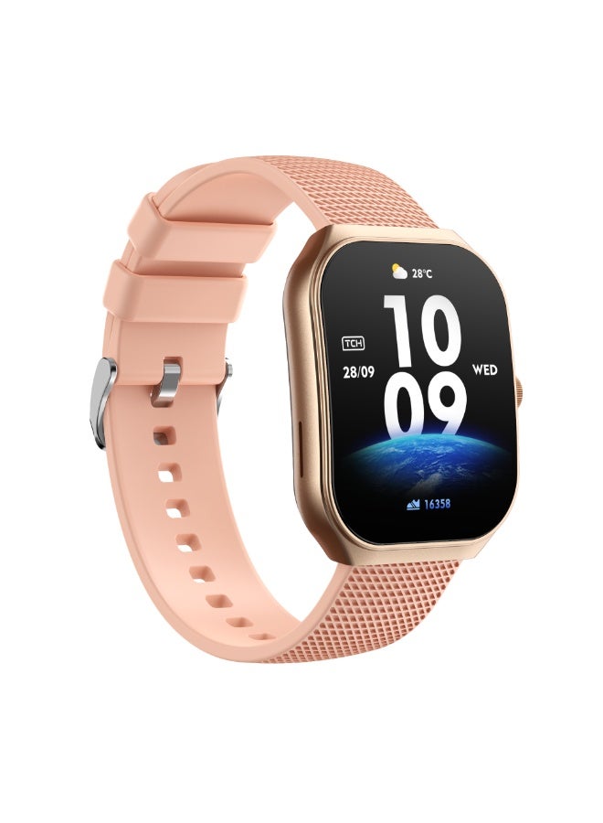 TCH Z10 Pro Swift Pink Smart Watch with Bluetooth Calling, AMOLED Display, Fitness Tracker, Heart Rate & SpO2 Monitor, Sleep Tracking, 1 ATM Waterproof, 7 Days Battery, Android & iOS (UAE Version) - Image 2