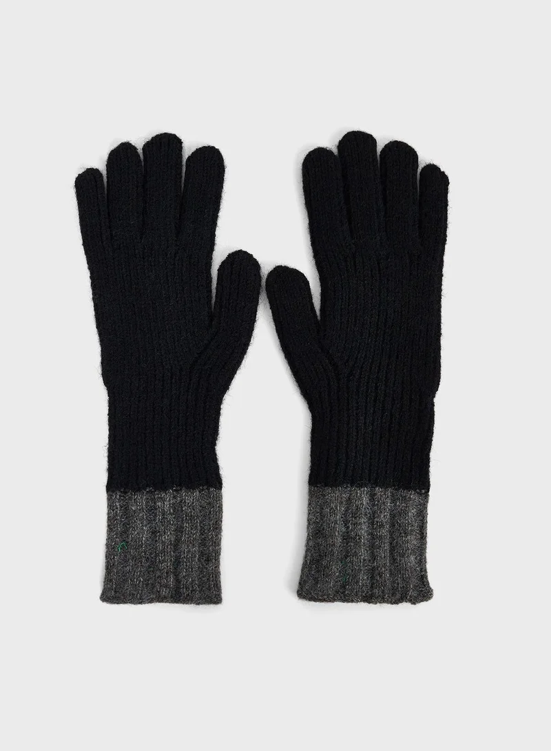 Ginger Color Block Winter Glove