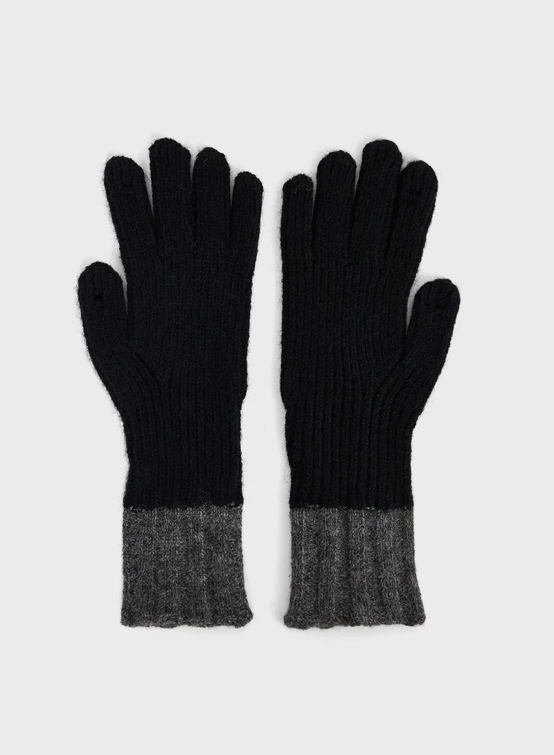 Ginger Color Block Winter Glove