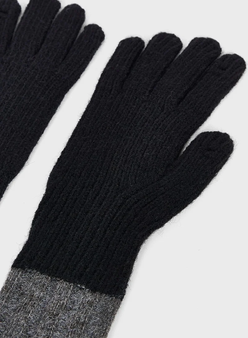 Ginger Color Block Winter Glove