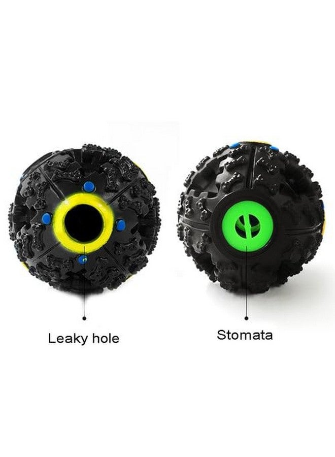 لعبة كرة تنظيف الأضراس على شكل نيزك للحيوانات الأليفة، كرة صوتية تفاعلية للكلاب الهاسكي والجولدن ريتريفر واللابرادور والبلدغ (عبوة من قطعة واحدة) - Image 5