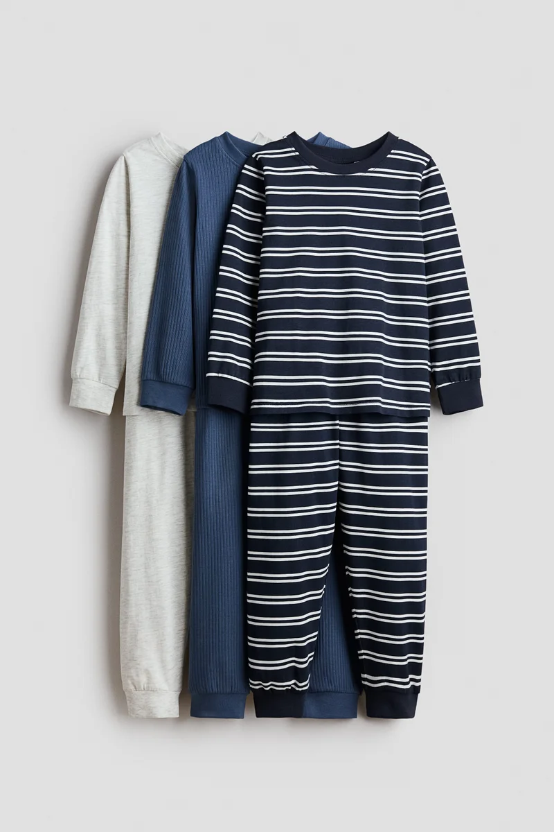 H&M 3-pack cotton pyjamas