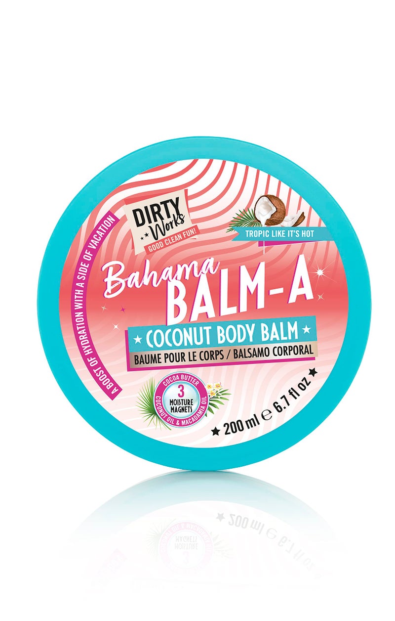 Dirty Works Bahama BalmA Coconut Body Balm Vegan Moisturiser 200ml