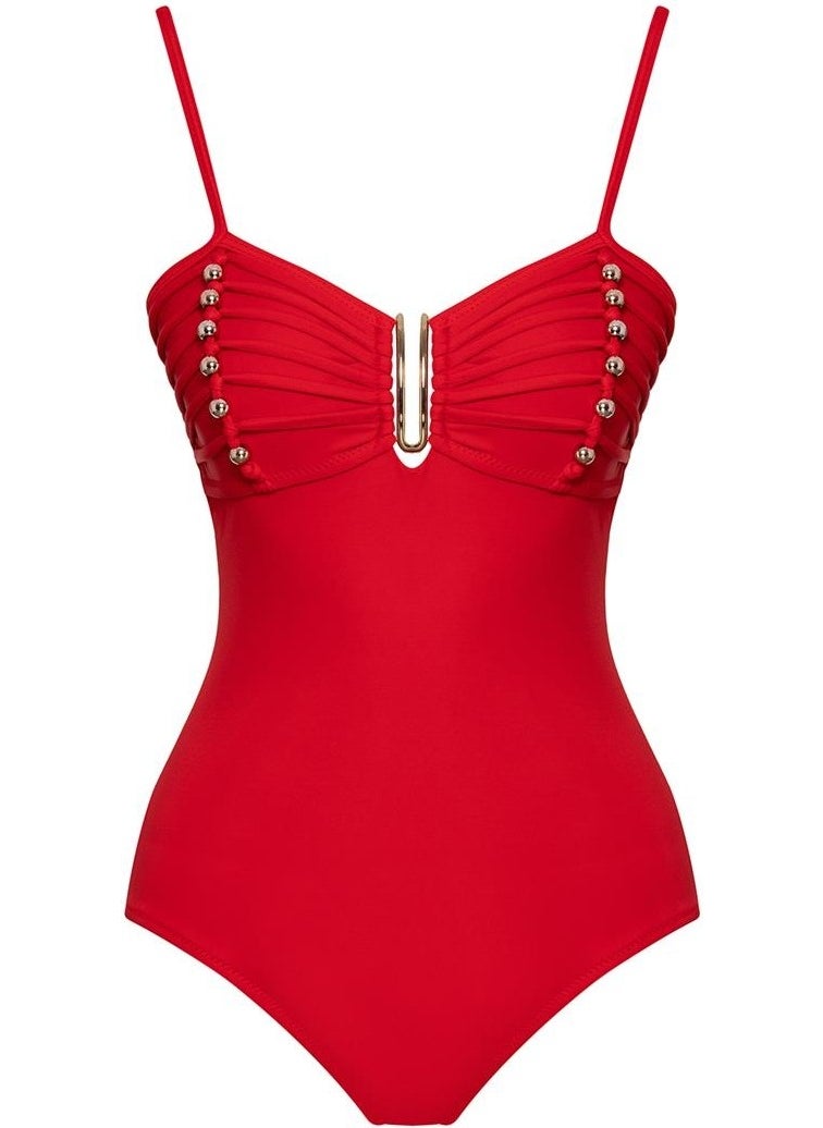 Sailor Moda - Sailor Fashion Beaded Swimsuit - Image 1