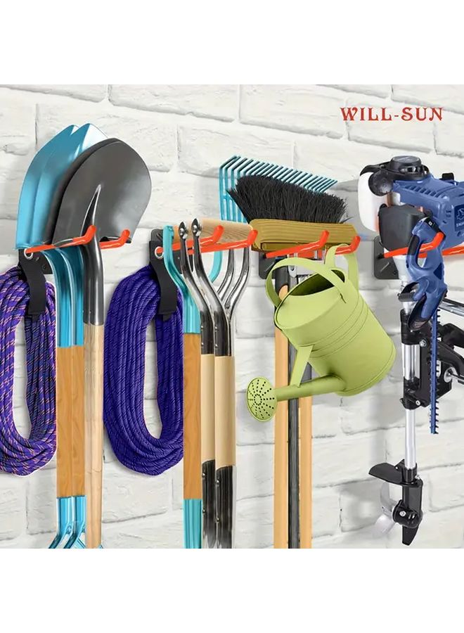 10 Inch Orange Heavy Duty Wall Mounted Storage Hook For Tools Ladders - Image 3