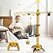 Mini Tudou 6 Channel Infinite Rotation Remote Control Tower Crane Toy 504 inch 24GHz RC Construction Toy Lift Model with Tower Light  Sound for Boys - Image 4