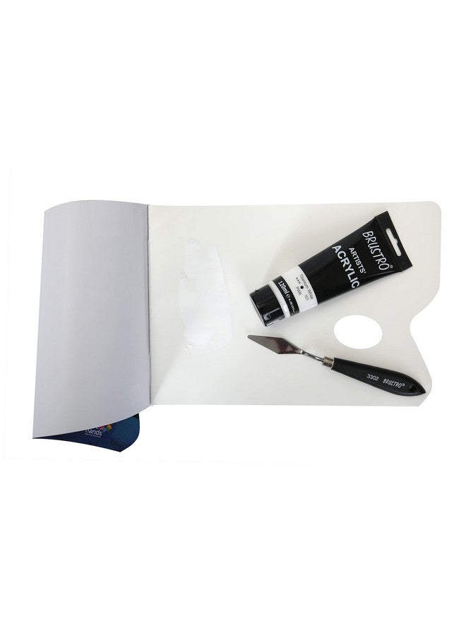 طلاء أكريليك للفنانين من BRUSTRO | أبيض تيتانيوم | 120 مل | مثالي للورق والقماش، مائي، غير سام، قابل للخلط، مثالي للفنانين والحرفيين والطلاب والمحترفين